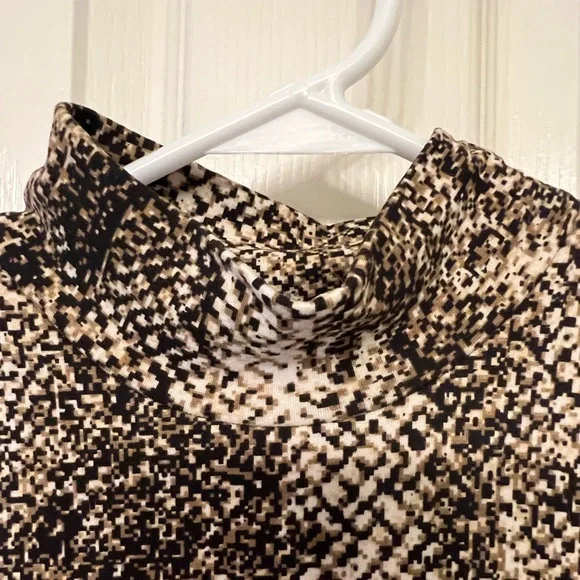 NWT JLUXLABEL size small mock turtleneck snakeskin print minidress - Picture 3 of 6